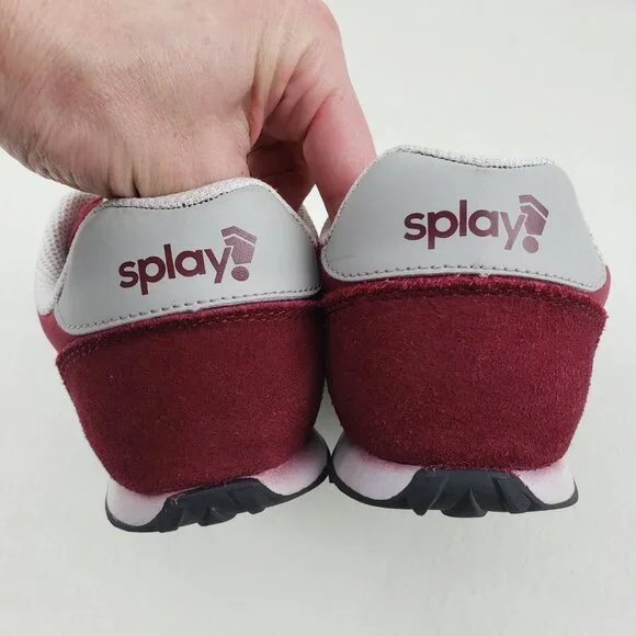 Splay Runner V1 Sneaker Womens 10 Red Suede Athletic Barefoot Zero Drop Shoe - Picture 8 of 12